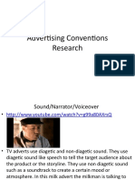 Advertising Conventions Research