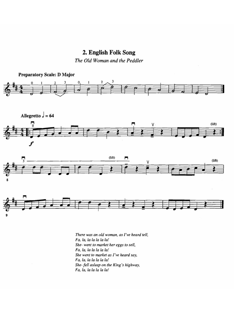 English Folk Song Pdf