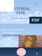 Tutorial on Social Dialects and Regional Variation