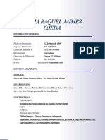 CURRICULUM MARIA JAIMES (Maria Raquel Jaimes Ojeda)