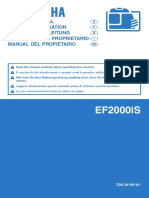 YAMAHA EF2000IS Generator Manual