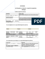 Actividades Tesis