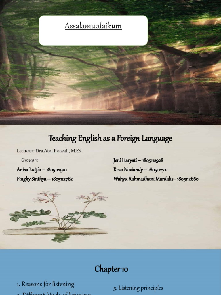 Effective Listening in English Teaching | PDF | Body Language ...