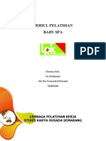 Modul Pelatihan Baby Spa LPK Yahud 2019