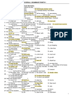 English 12 Grammar Test Review