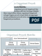 Susunan Organisasi Proyek Matriks