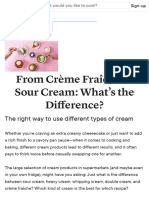 From Crème Fraîche To Sour Cream: What's The Difference?
