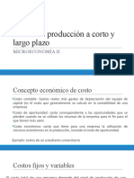 Clase 5. Costos de La Producción A Corto y Largo Plazo