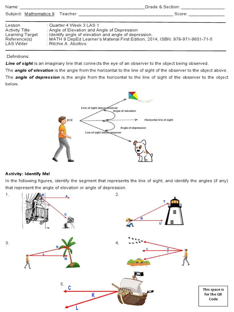 Line of Sight Is An Imaginary Line That Connects The Eye of An Observer