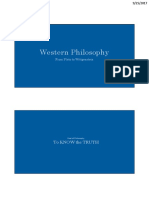 Introduction To Western Philosophy