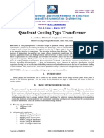 Quadrant Cooling Type Transformer