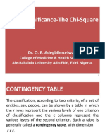 Test of Significance-The Chi-Square