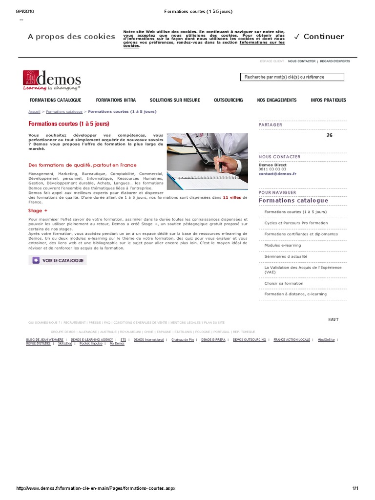 Formations courtes pour développer vos compétences | PDF | Cookie ...
