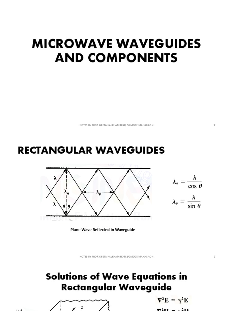 Understanding Microwave Waveguides | PDF | Waveguide | Waves