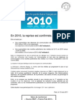 Marché Publicitaire Français 2010