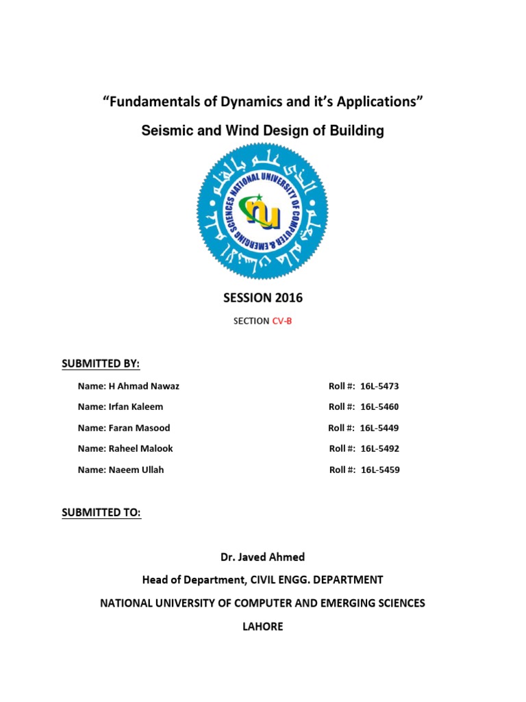 Complex Engineering Problem Report | PDF | Earthquakes | Geophysics