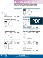 For Spectrophotometers and Colorimeters