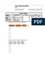 SD Witama Nasional Plus: Daily Test I