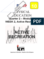 Physical Education: Quarter 2 - Module 2: WEEK 2, Active Recreation