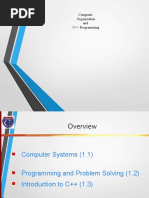 Intro To C++ Programming and Computer Organization