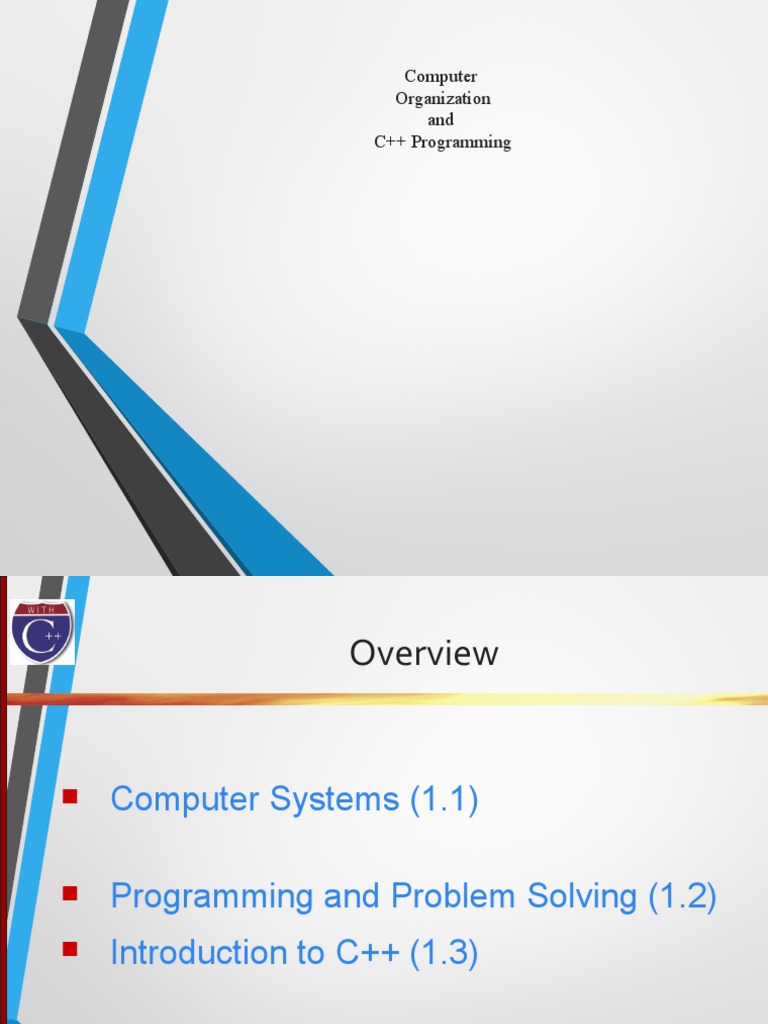 Intro To C++ Programming and Computer Organization | PDF | Computer ...