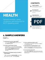 9 Health IELTS Speaking Topic PDF