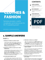 6 Clothes IELTS Speaking Topic PDF