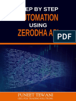 Step by Step Automation Using Zerodha API Python Version by Tewani, Puneet