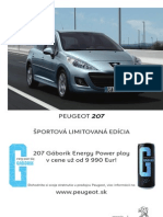 Peugeot 207 Gáborík - Cenník 2011 Marec