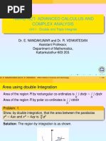 18Mab102T-Advanced Calculus and Complex Analysis: Unit I - Double and Triple Integrals