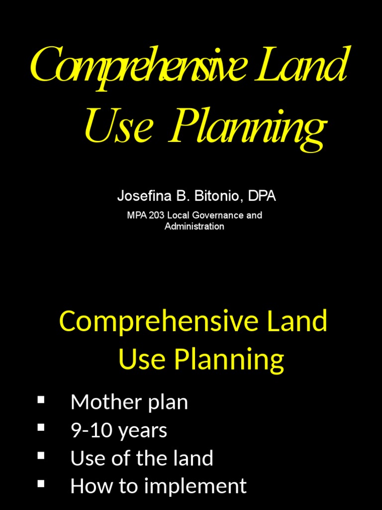 Davao City Comprehensive Land Use Plan | PDF | Sustainability | Land Use
