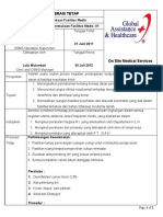 SOP Dekontaminasi Permukaan Fasilitas Medis 2012