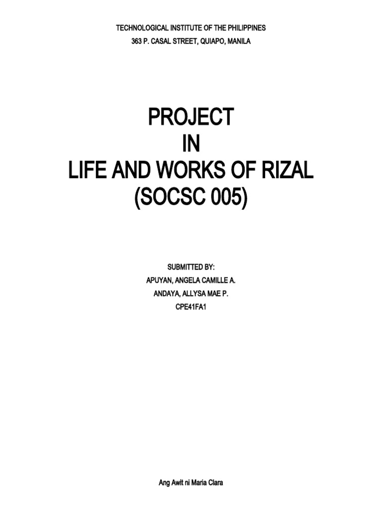 Final Proj Rizal | PDF