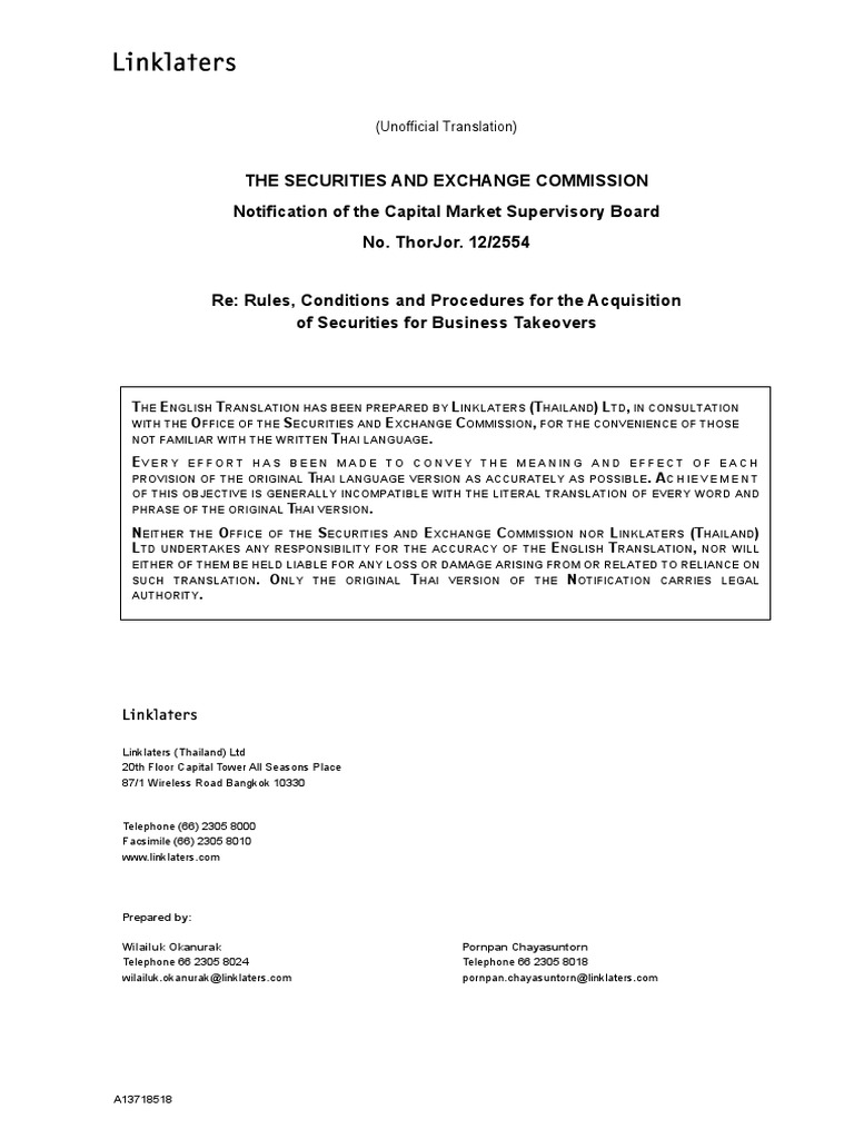 Sec Tender Offer PDF Convertible Bond Securities (Finance)