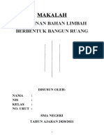 Makalah Prakarya (Kerajinan Bahan Limbah Berbentuk Bangun Ruang)