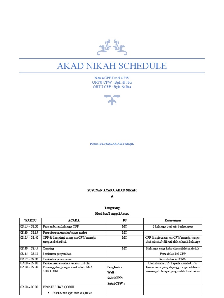 Draft Akad Nikah | PDF
