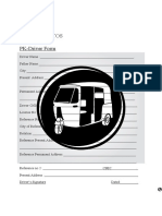 Hannan Autos: PK-Driver Form