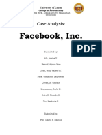 Facebook, Inc.: Case Analysis