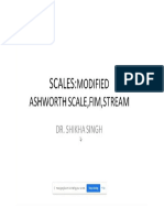 Ashworth scale and FIM