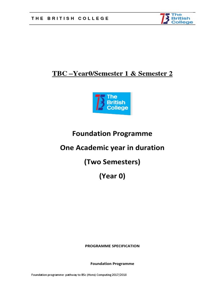 Foundation Module Handbook | PDF | Computer Network | Object Oriented ...