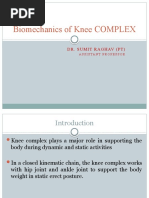 Biomechanics of Knee COMPLEX: Dr. Sumit Raghav (PT)