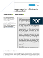 Heat Transfer Enhancement in A Cubical Cavity Filled With A Hybrid Nanofluid