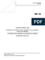 Ecpmi Ecpmms: 2019 Manuals Series: Construction Project Scope Management Working Manual