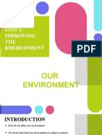 Unit 1: Improving THE Environment: Page 4 - 7