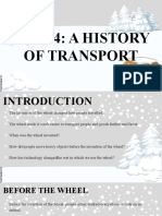 Unit 4: A History of Transport: Page 8 and 9