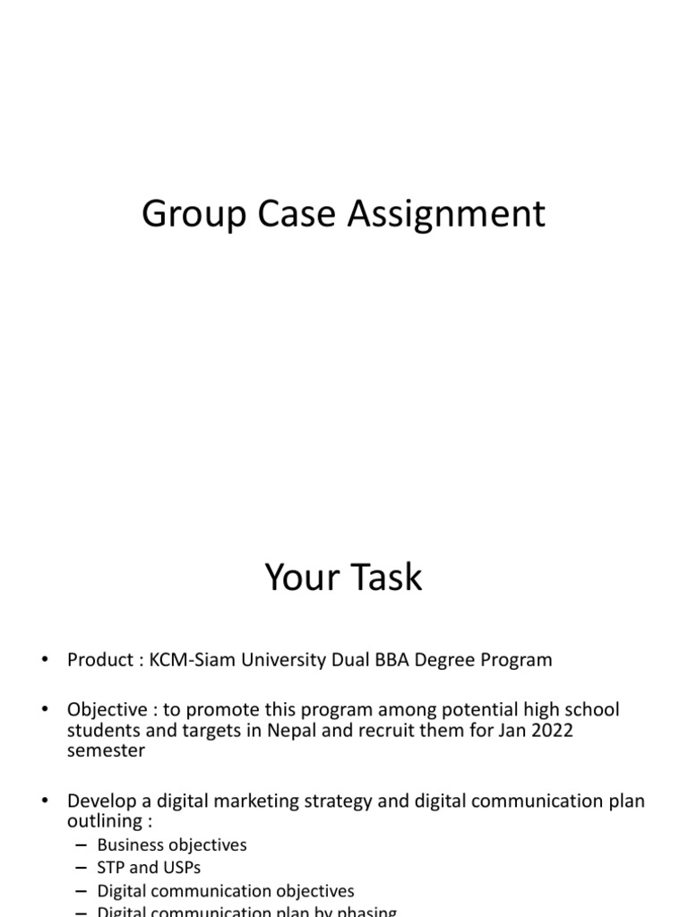Group Case Assignment - Digi Marketing | PDF