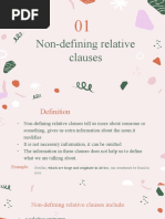 Non-Defining Relative Clauses