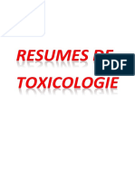 Résumés de Toxicologie - Résidanat-Alger