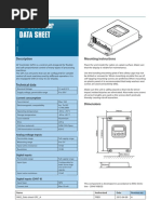 GP Controller Data Sheet: Description Mounting Instructions