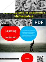 Technology Tools For Collaboration: Mathematics